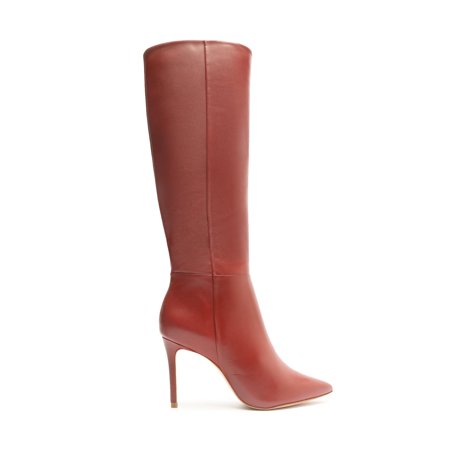 Mikki Up Boot Boots Open Stock 5 Red Brown Leather - Schutz Shoes