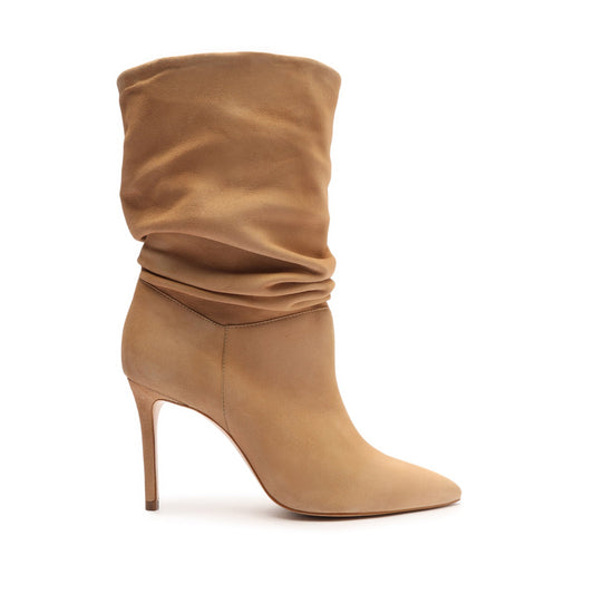 Ashlee Suede Bootie Booties OLD 5 Honey Beige Suede - Schutz Shoes