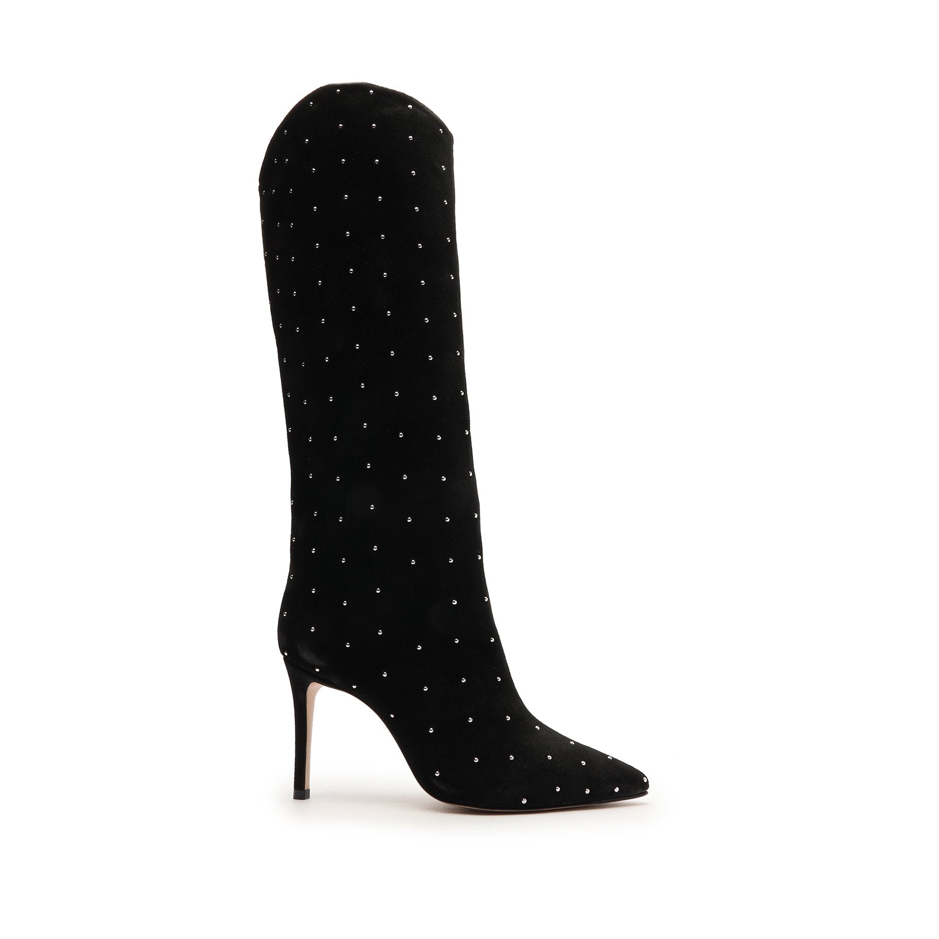 Maryana Studded Suede Boot Boots Sale 5 Black Suede - Schutz Shoes