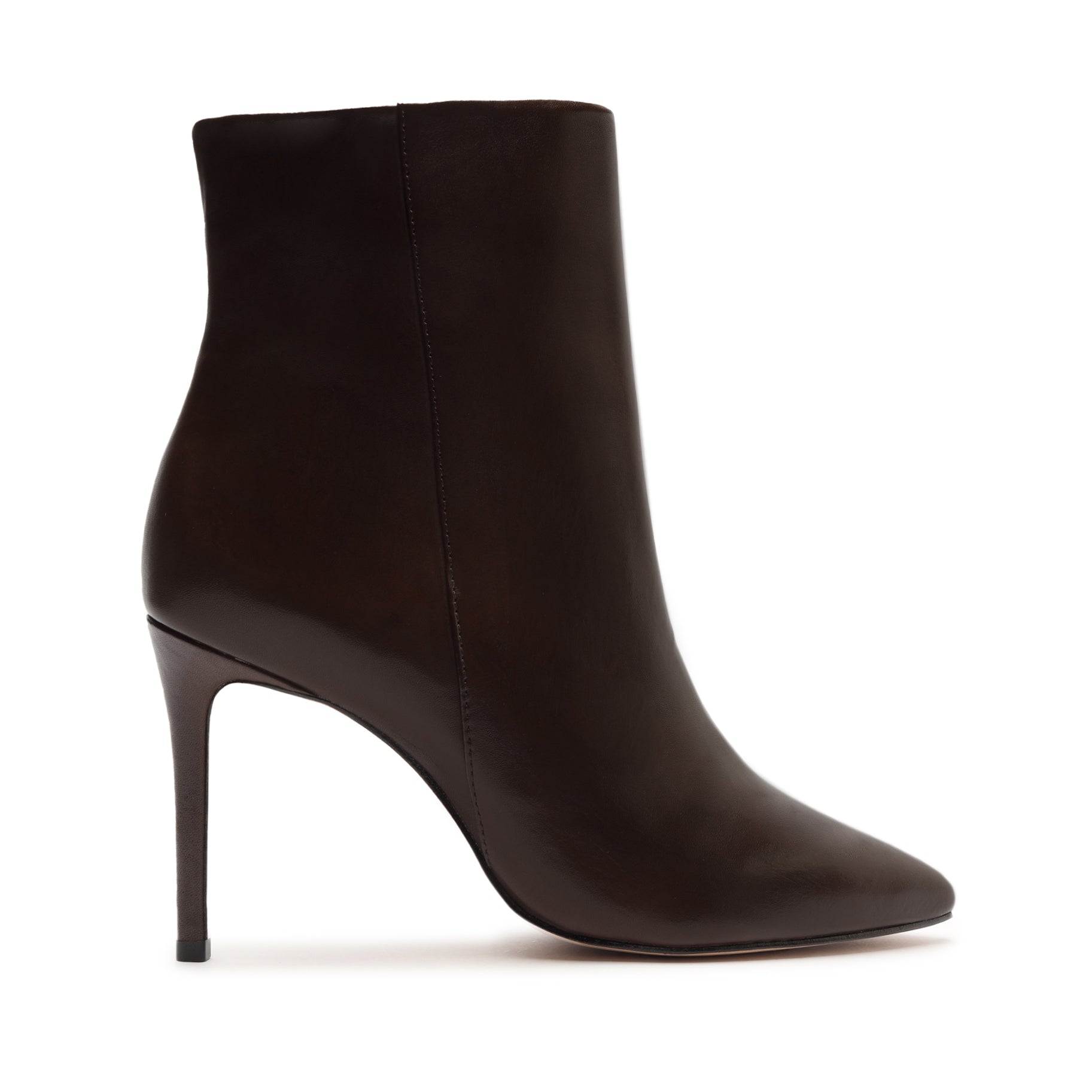 Magali Leather Bootie Booties FALL 23 5 Dark Chocolate Leather - Schutz Shoes