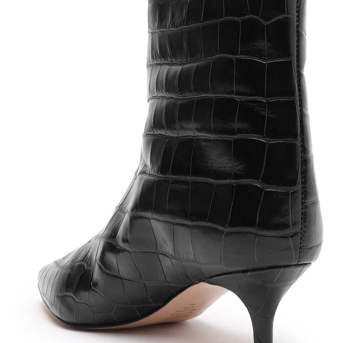 Maryana Lo Crocodile-Embossed Leather Boot – SCHUTZ