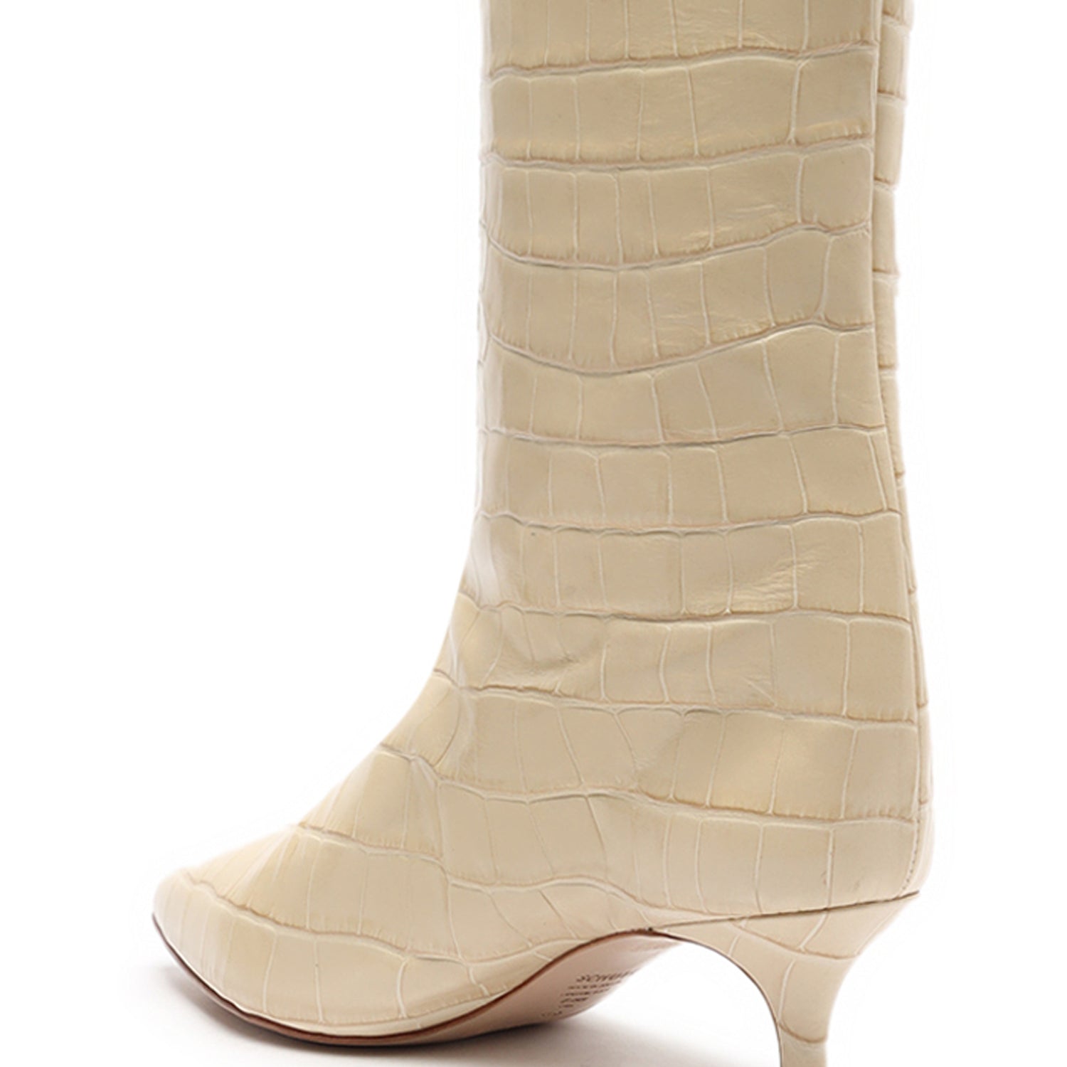 Maryana Lo Crocodile-Embossed SCHUTZ Leather Boot –