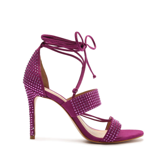 Sybil Lace Up Sandal Sandals Sale 5 Bright Violet Nubuck - Schutz Shoes