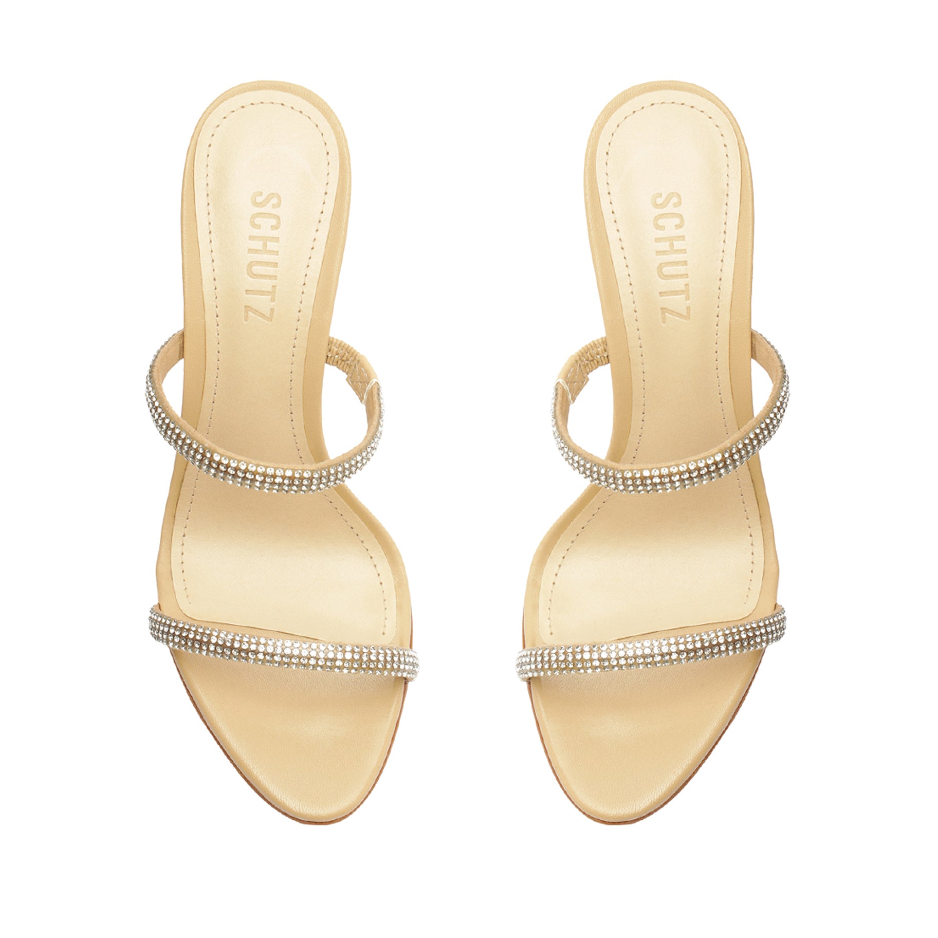 Taliah Glam Lather & Crystal Sandal Sandals FALL 23    - Schutz Shoes