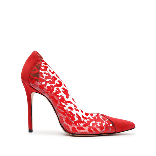 Cendi Leopard-printed Vinyl & Nubuck Pump Pumps Sale 5 Club Red Leopard-printed Vinyl & Nubuck - Schutz Shoes