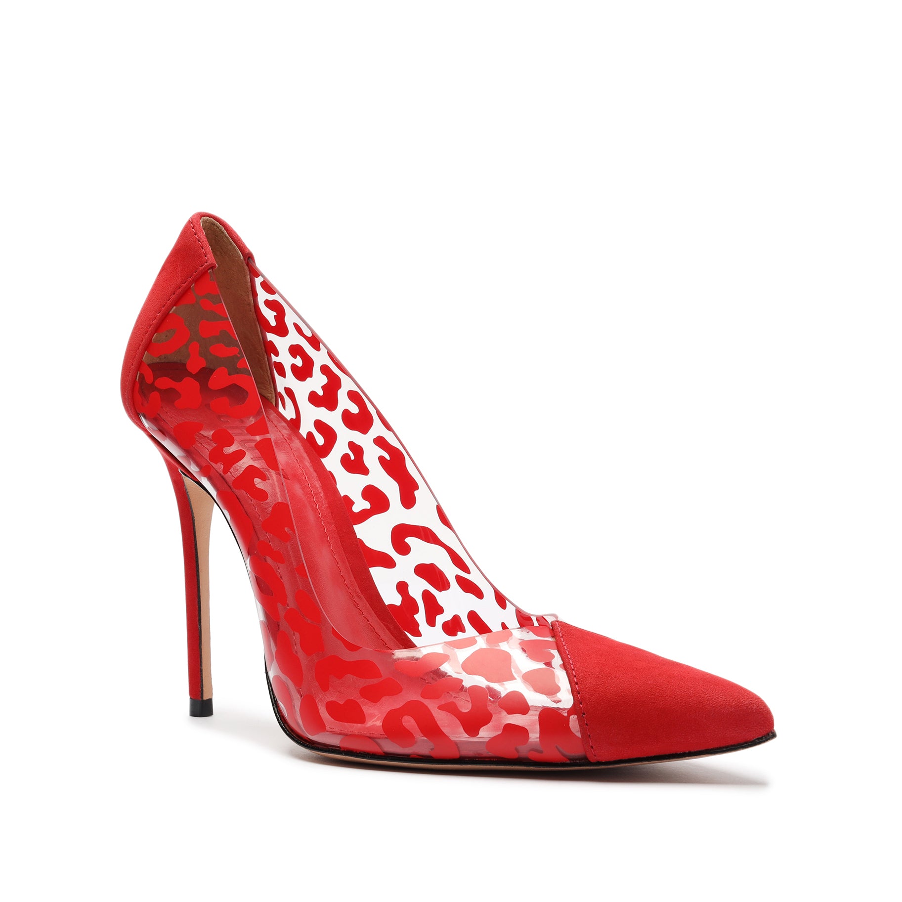 Cendi Leopard-printed Vinyl & Nubuck Pump Pumps Sale    - Schutz Shoes