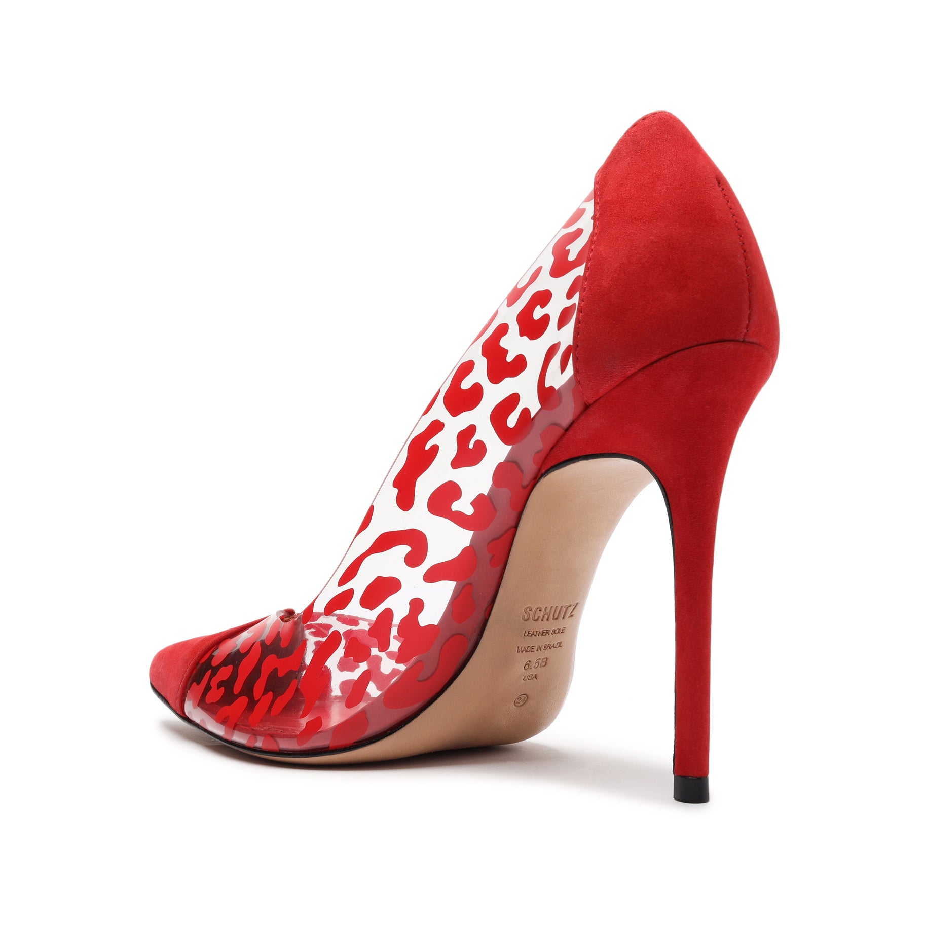 Cendi Leopard-printed Vinyl & Nubuck Pump Pumps Sale    - Schutz Shoes