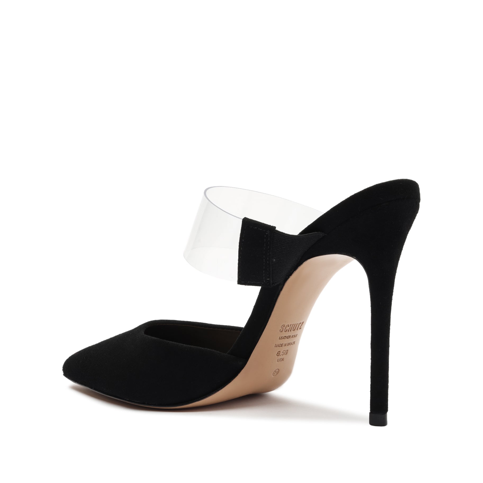 Sionne Suede & Vinyl Mule Pumps OLD - ESSENTIAL    - Schutz Shoes