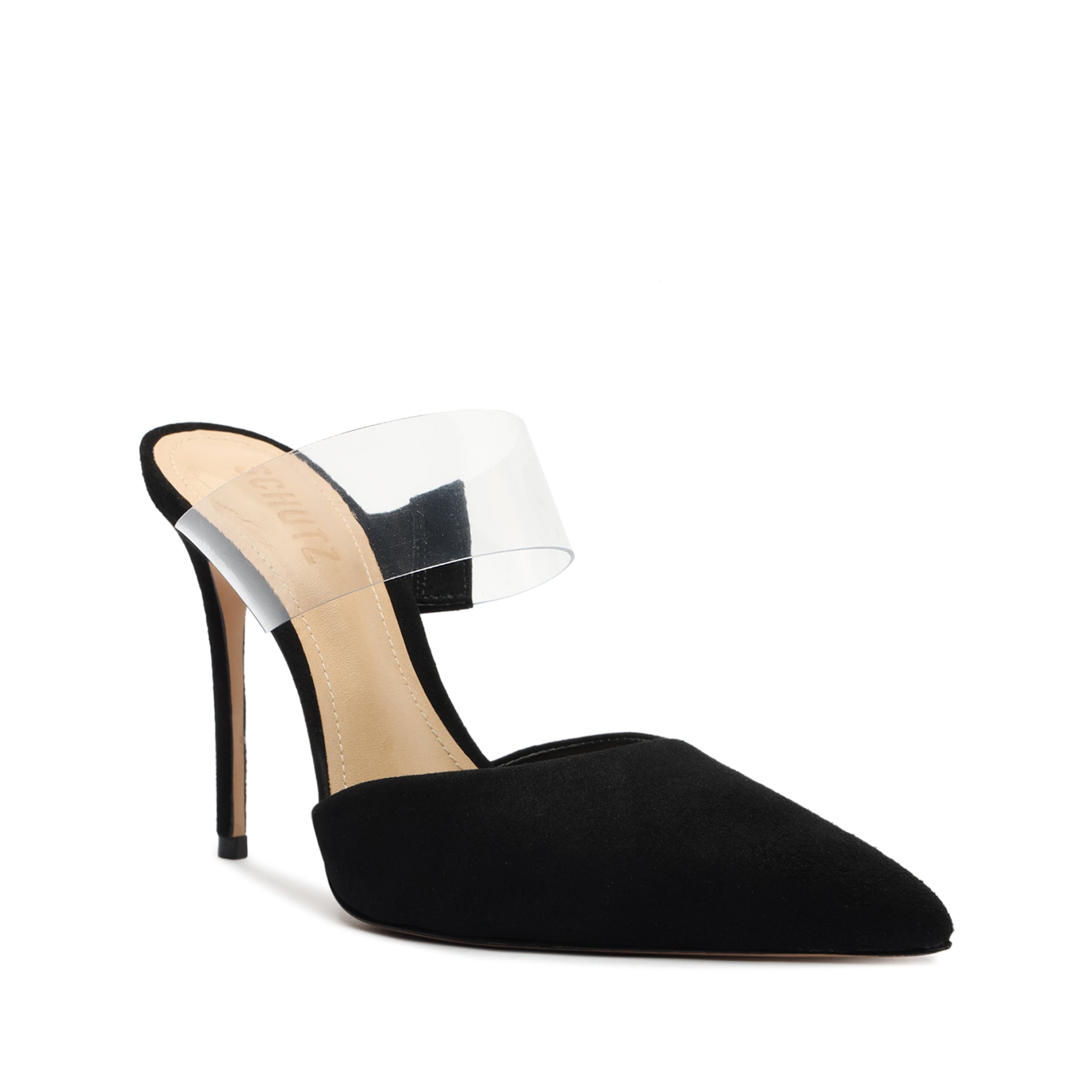 Sionne Suede & Vinyl Mule Pumps OLD - ESSENTIAL    - Schutz Shoes