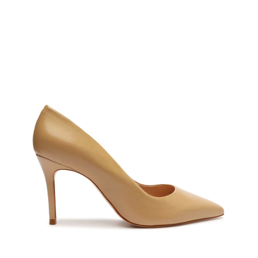 Lou Lo Nappa Leather Pump Pumps FALL 23 5 Light Beige Nappa Leather - Schutz Shoes