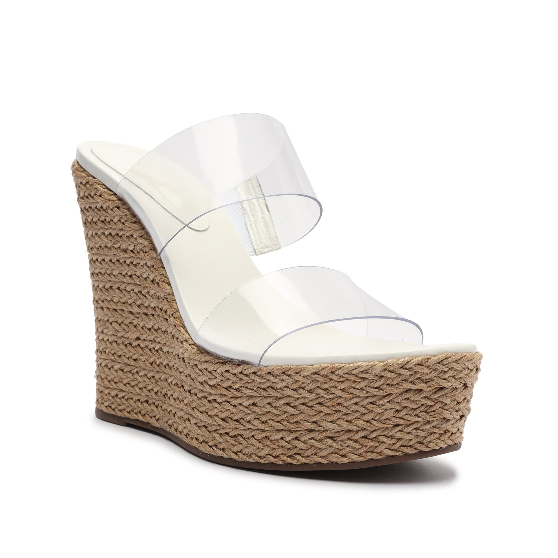 Arien Vinyl & Patent Leather Sandal Wedges Sale    - Schutz Shoes