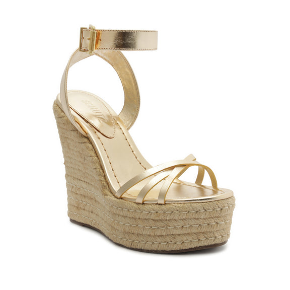 Alexandra Metallic Leather Sandal – SCHUTZ