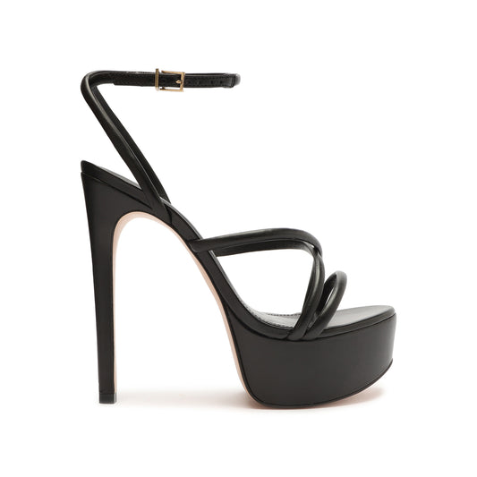 Zila Nappa Leather Sandal Sandals Sale 5 Black Nappa Leather - Schutz Shoes