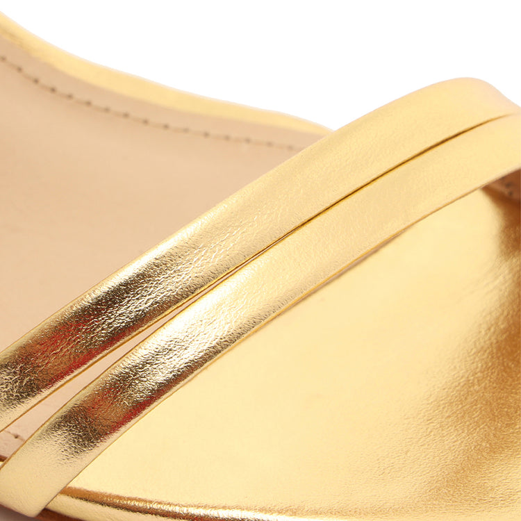 Altina Mid Metallic Leather Sandal Gold Metallic Leather