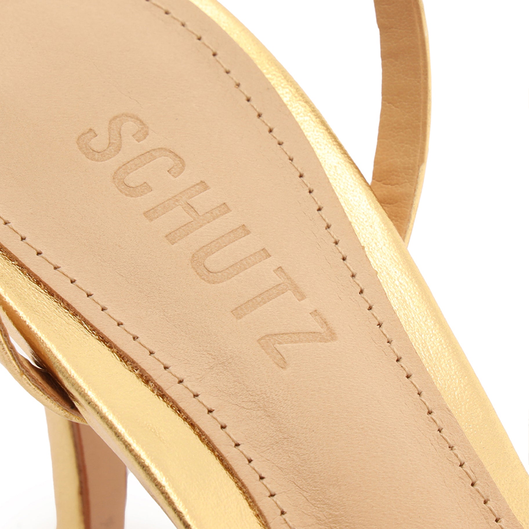 Altina Mid Metallic Leather Sandal Sandals Open Stock    - Schutz Shoes