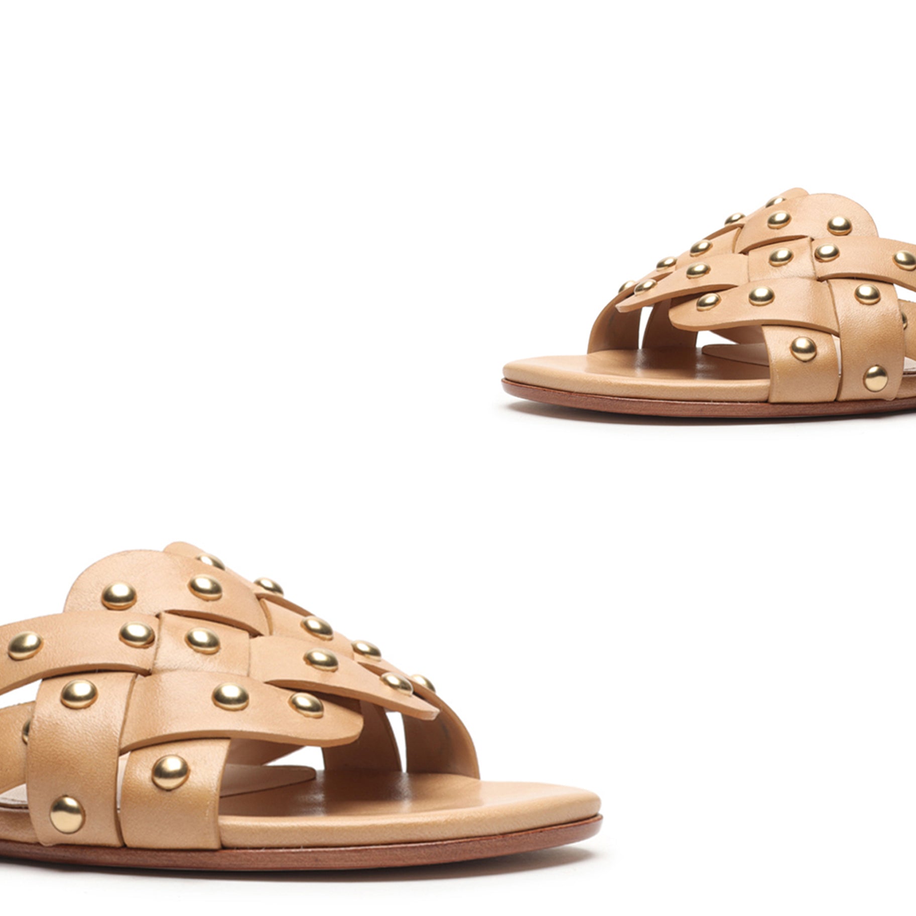 Betisa Leather Sandal Flats OLD    - Schutz Shoes