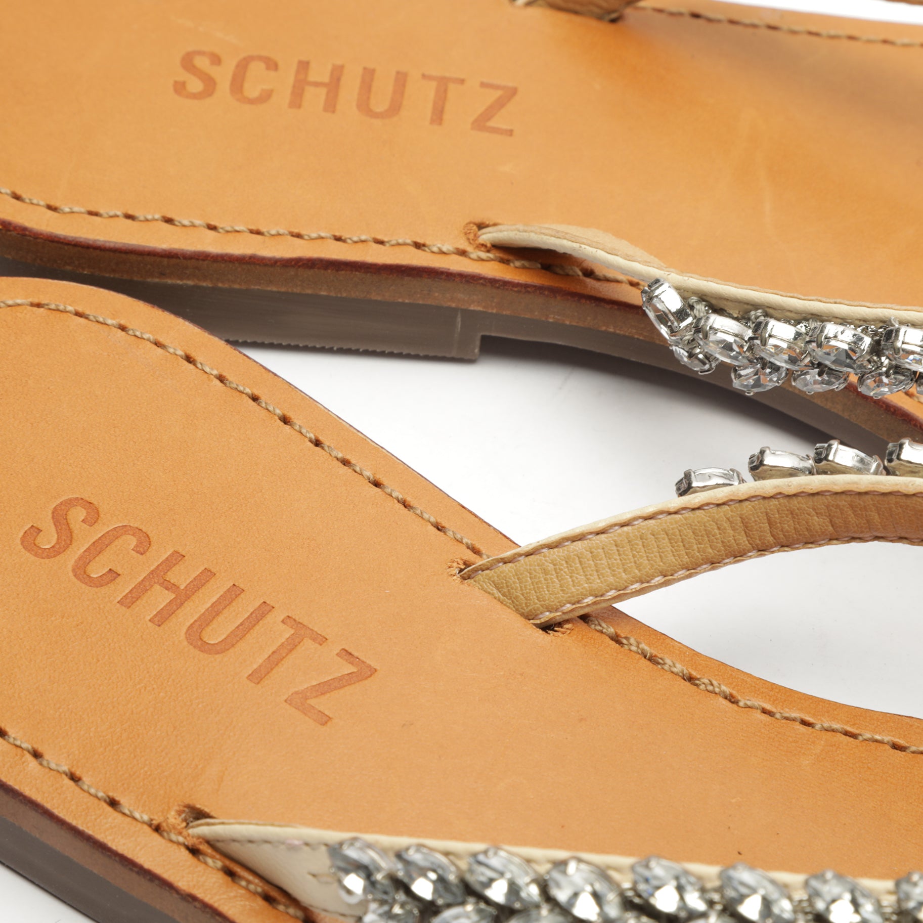 Belle Nappa Leather Sandal Flats Sale    - Schutz Shoes