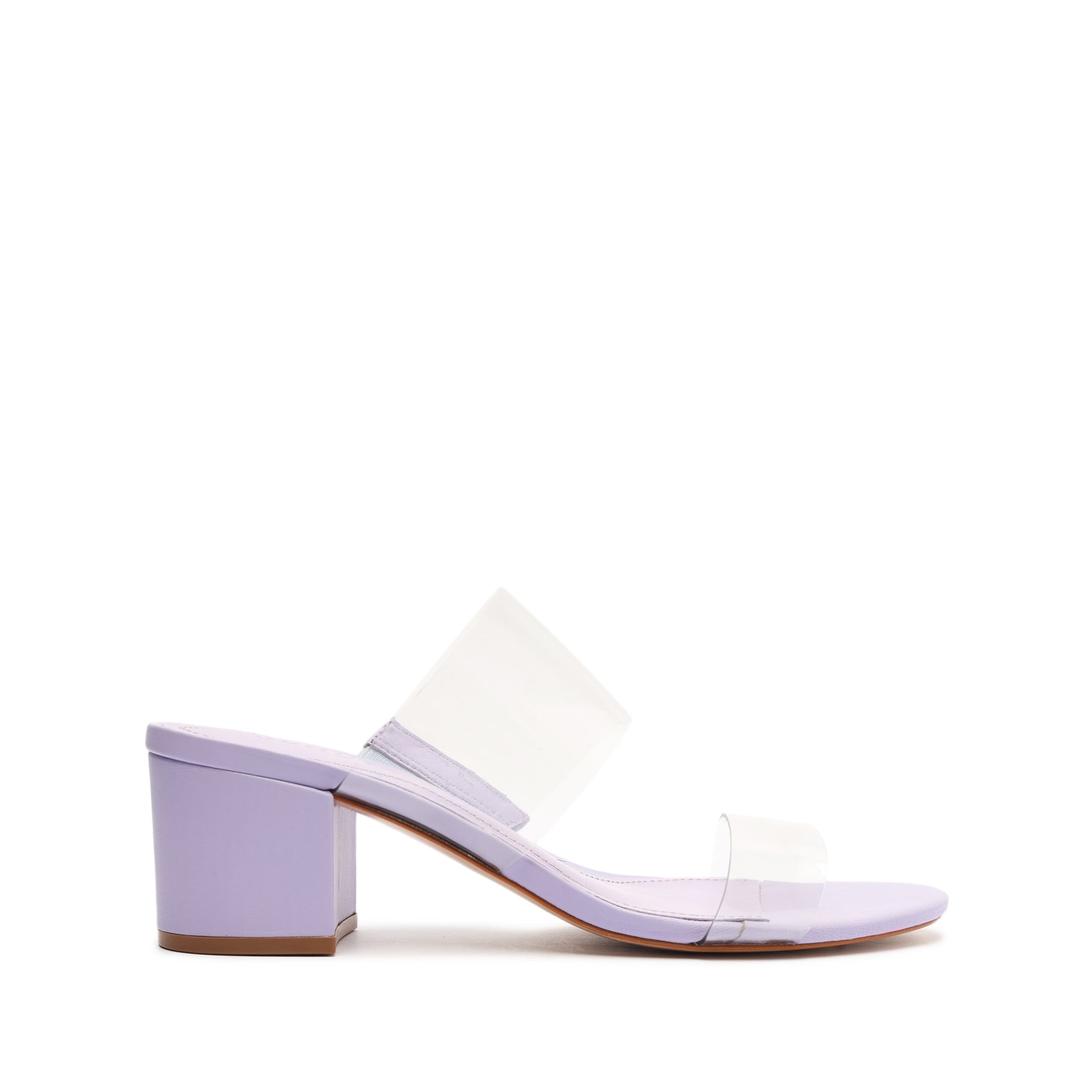 Victorie Nappa Leather & Vinyl Sandal Sandals Sale 5 Smoky Grape Nappa Leather & Vinyl - Schutz Shoes