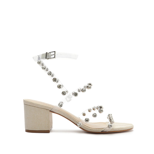 Steph Leather & Vinyl Sandal OLD 5 White Leather & Vinyl - Schutz Shoes