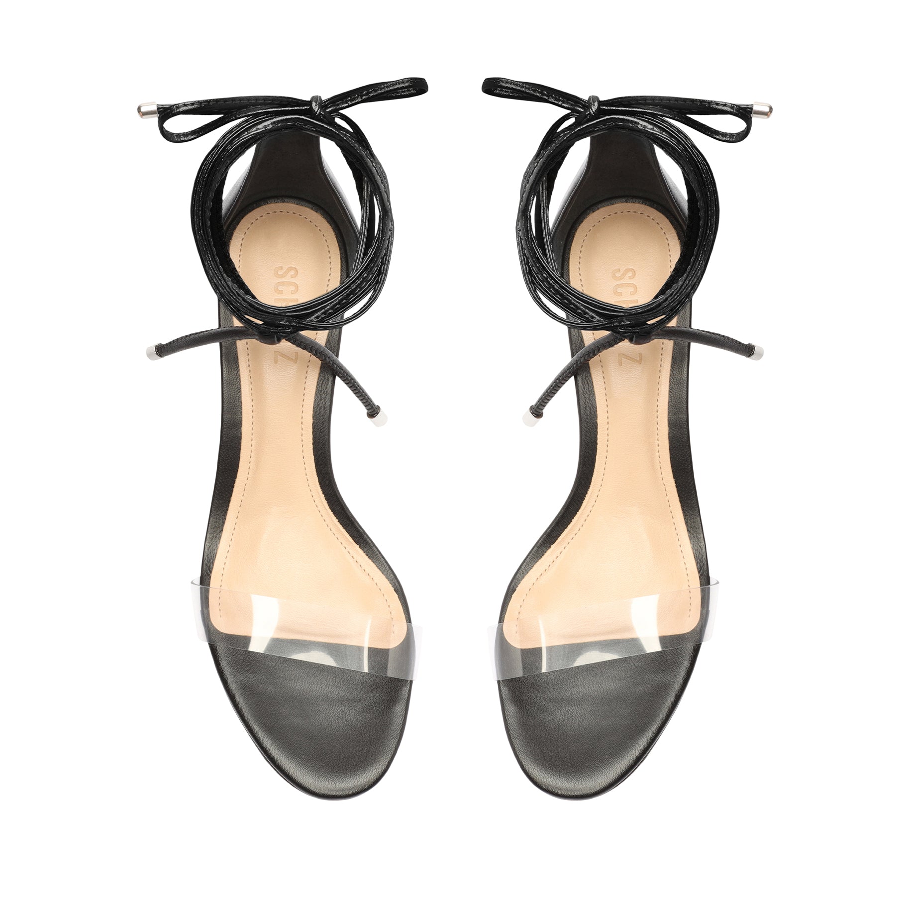 Jessie Mid Block Nappa Leather & Vinyl Sandal - Schutz Shoes