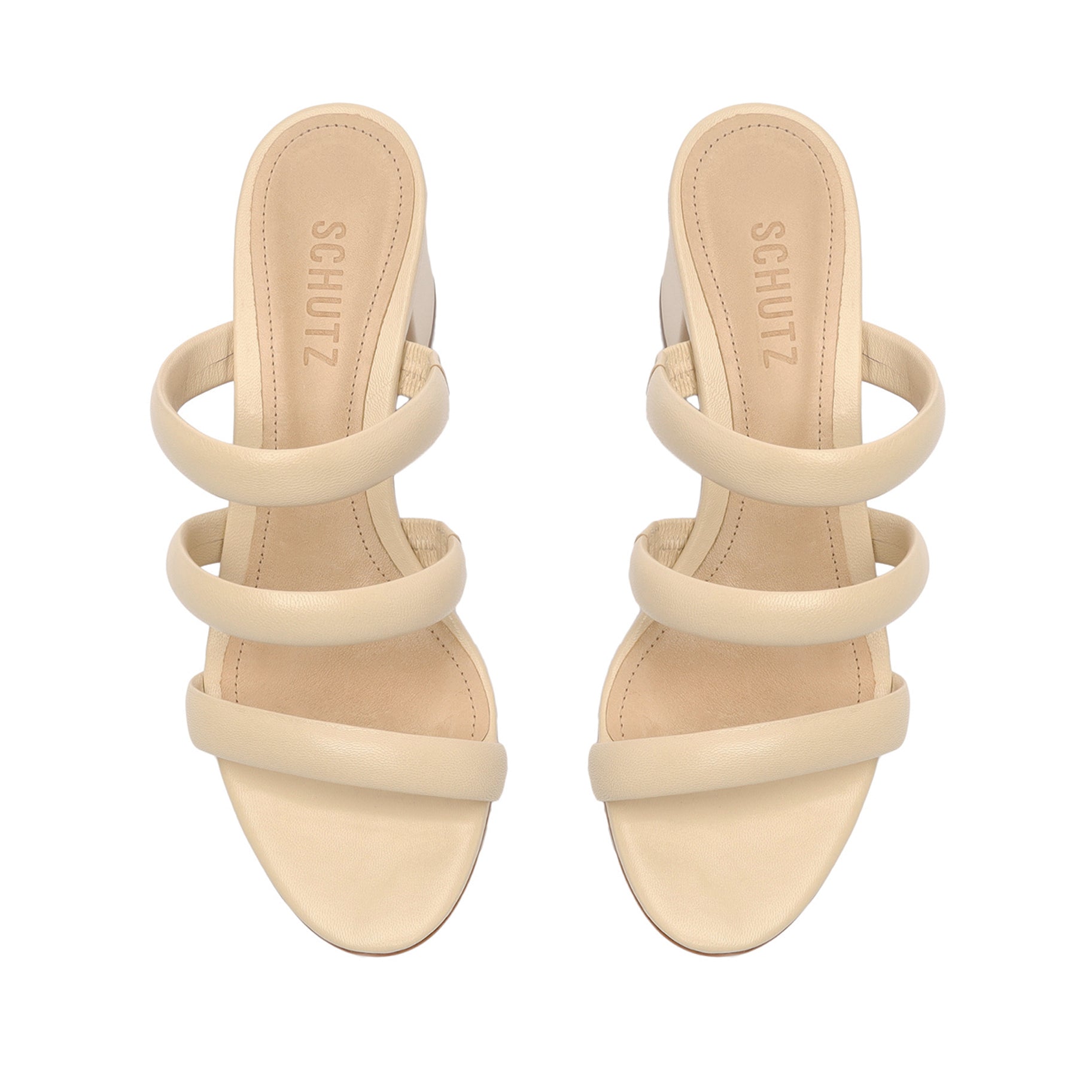 Olly Mid Block Nappa Leather Sandal OLD - Schutz Shoes