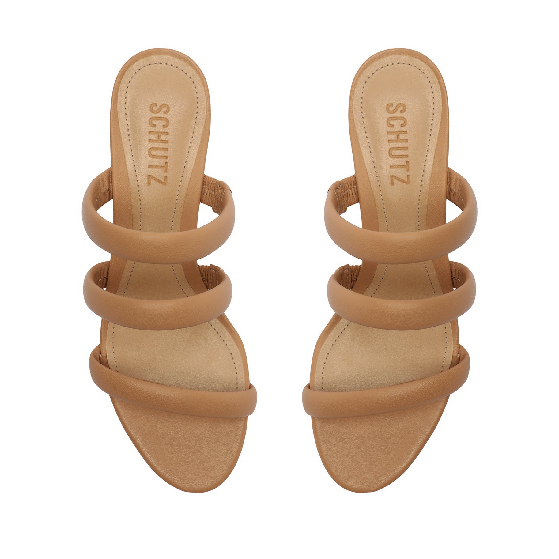 Olly Mid Block Nappa Leather Sandal Sandals OLD    - Schutz Shoes