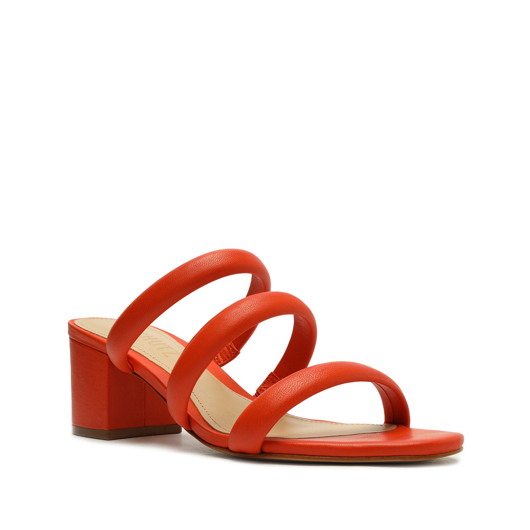 Olly Mid Block Nappa Leather Sandal Sandals OLD    - Schutz Shoes