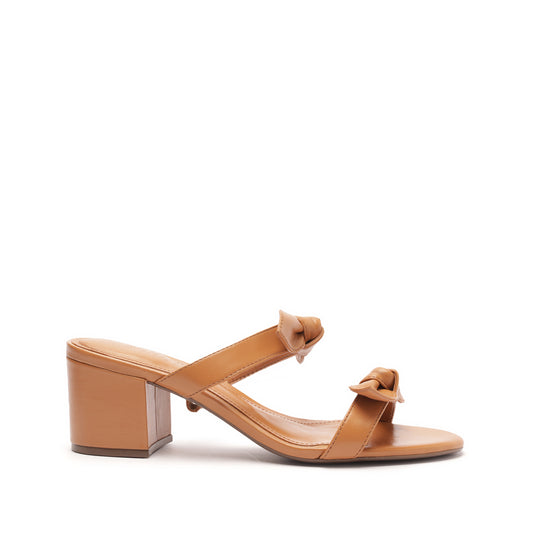 Alia Mid Block Nappa Leather Sandal Sandals Pre Fall 23 5 Honey Peach Nappa Leather - Schutz Shoes