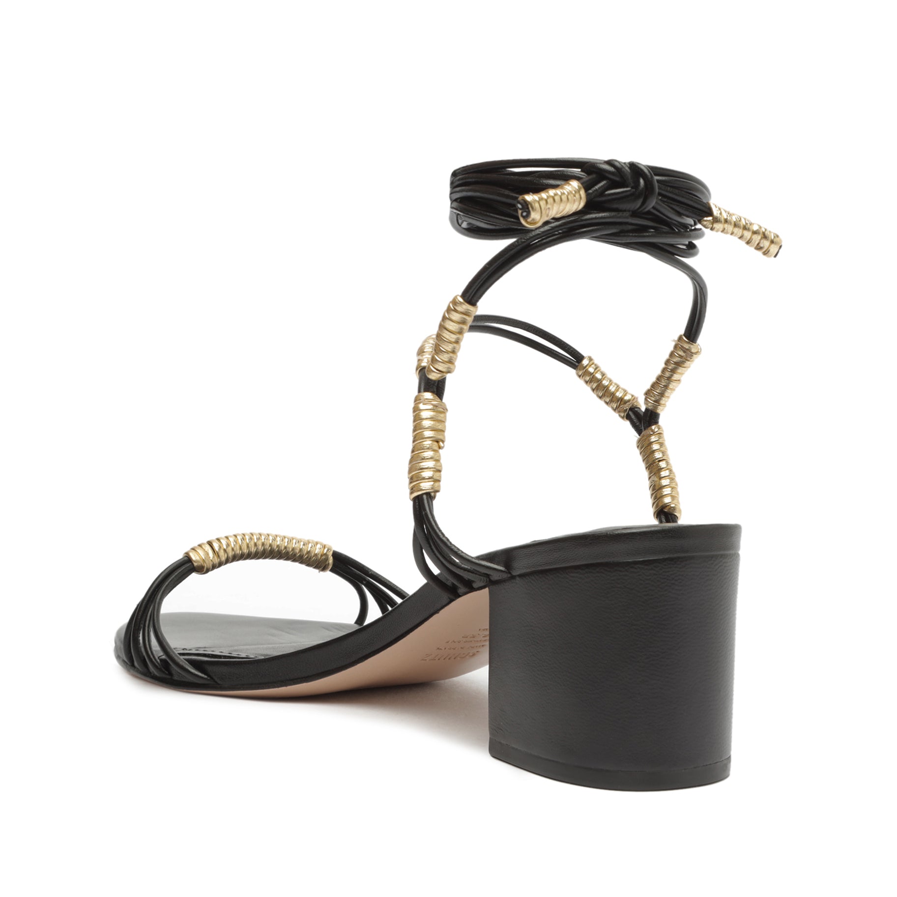 Amunet Mid Block Patent Leather Sandal Sandals Open Stock    - Schutz Shoes