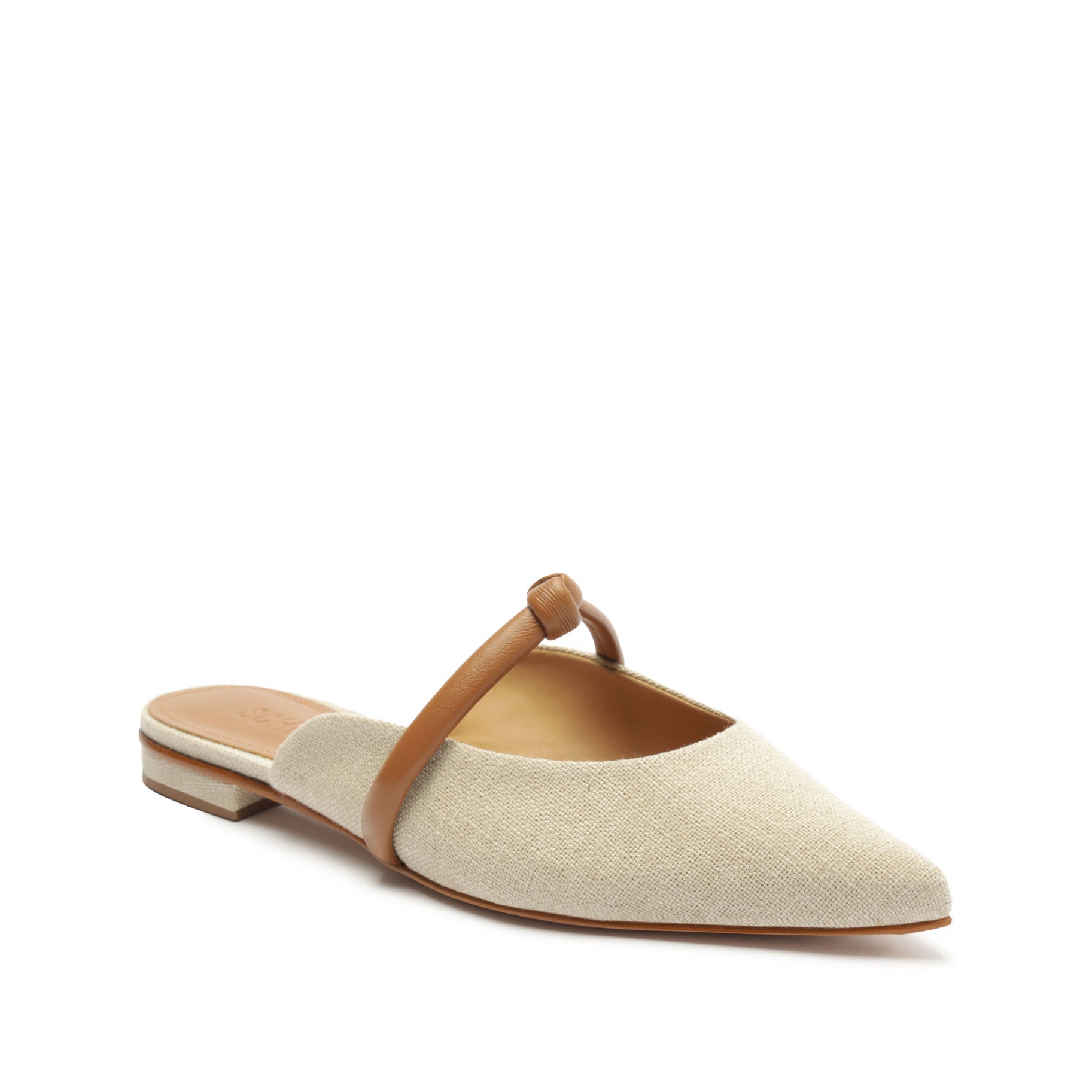 Pearl Casual Linen Fabric Flat Flats Summer 23    - Schutz Shoes