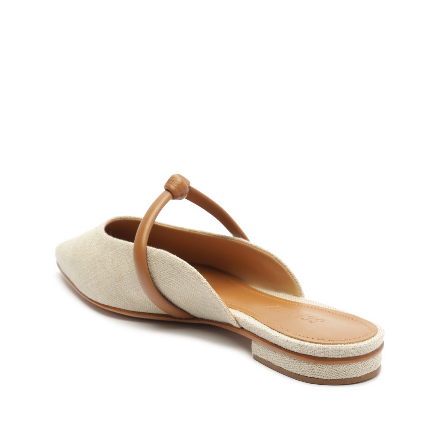 Pearl Casual Linen Fabric Flat Flats Summer 23    - Schutz Shoes