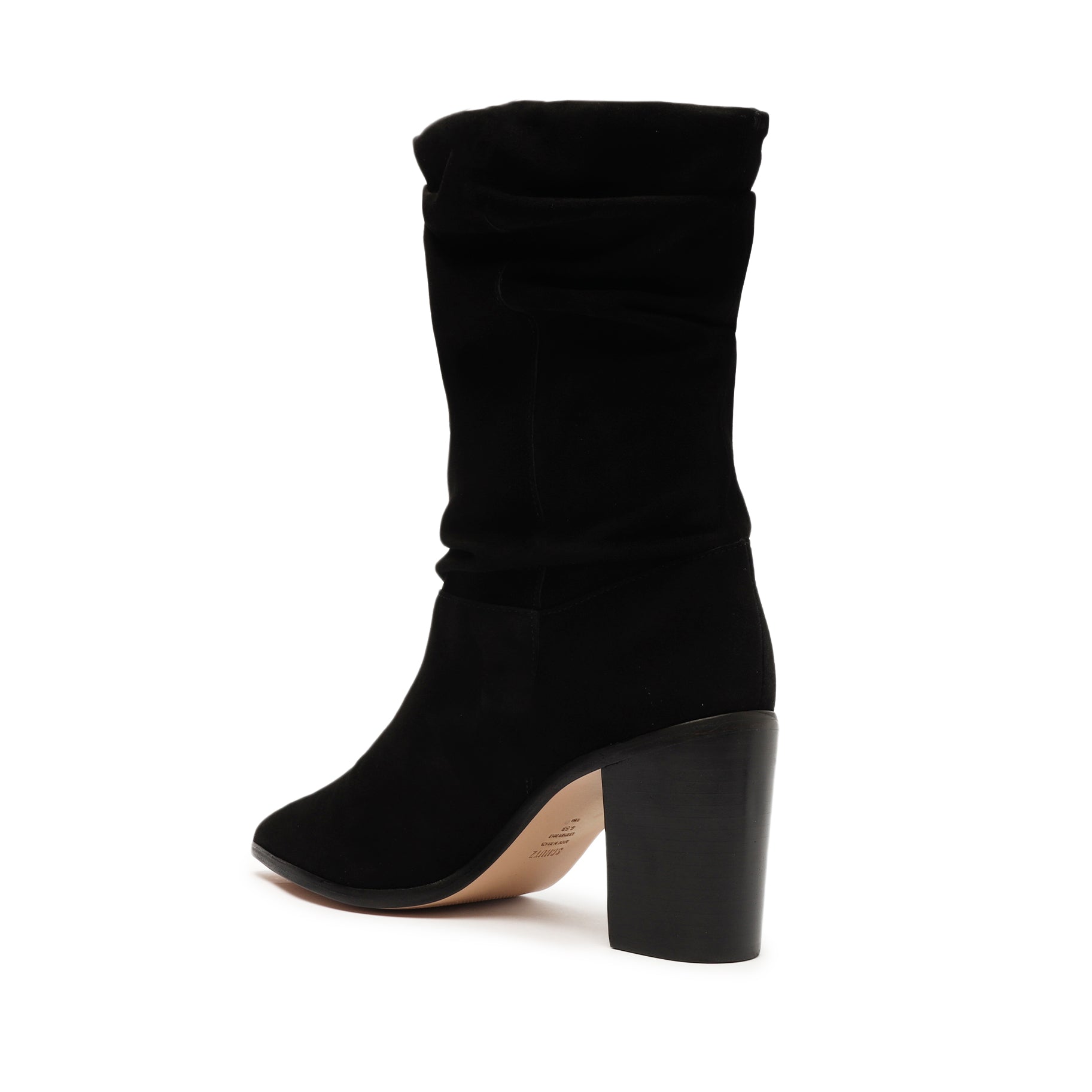 Ashlee Block Suede Bootie Booties OLD    - Schutz Shoes