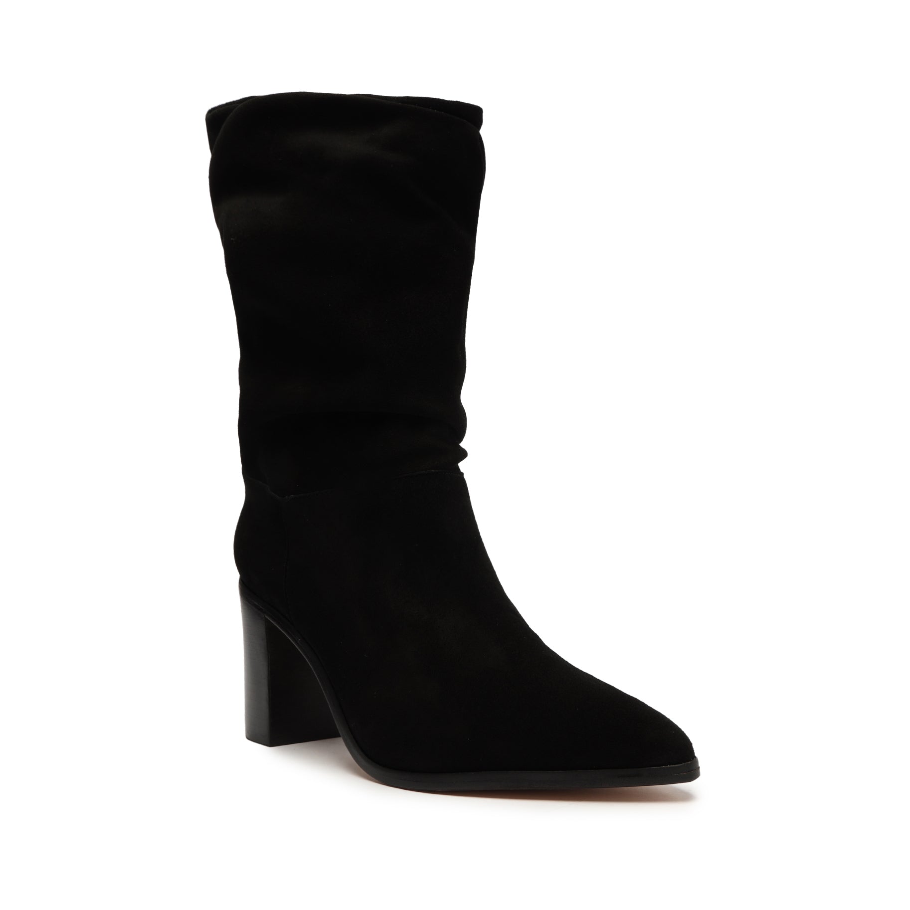 Ashlee Block Suede Bootie Booties OLD    - Schutz Shoes