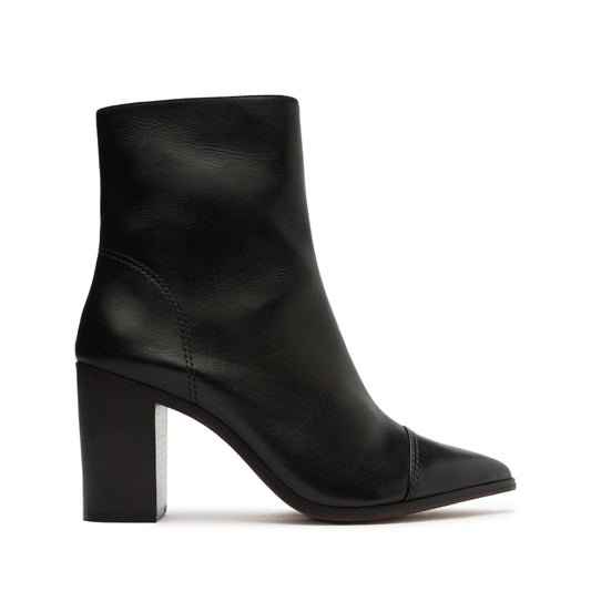 Theodora Bootie Booties OLD 5 Black Faux Leather - Schutz Shoes