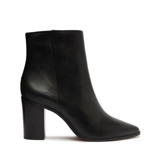 Magali Block Leather Bootie Booties CO 5 Black Leather - Schutz Shoes