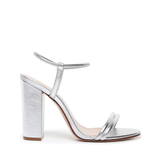 Gimenez Sandal OLD 5 Prata Silver Metallic Leather - Schutz Shoes