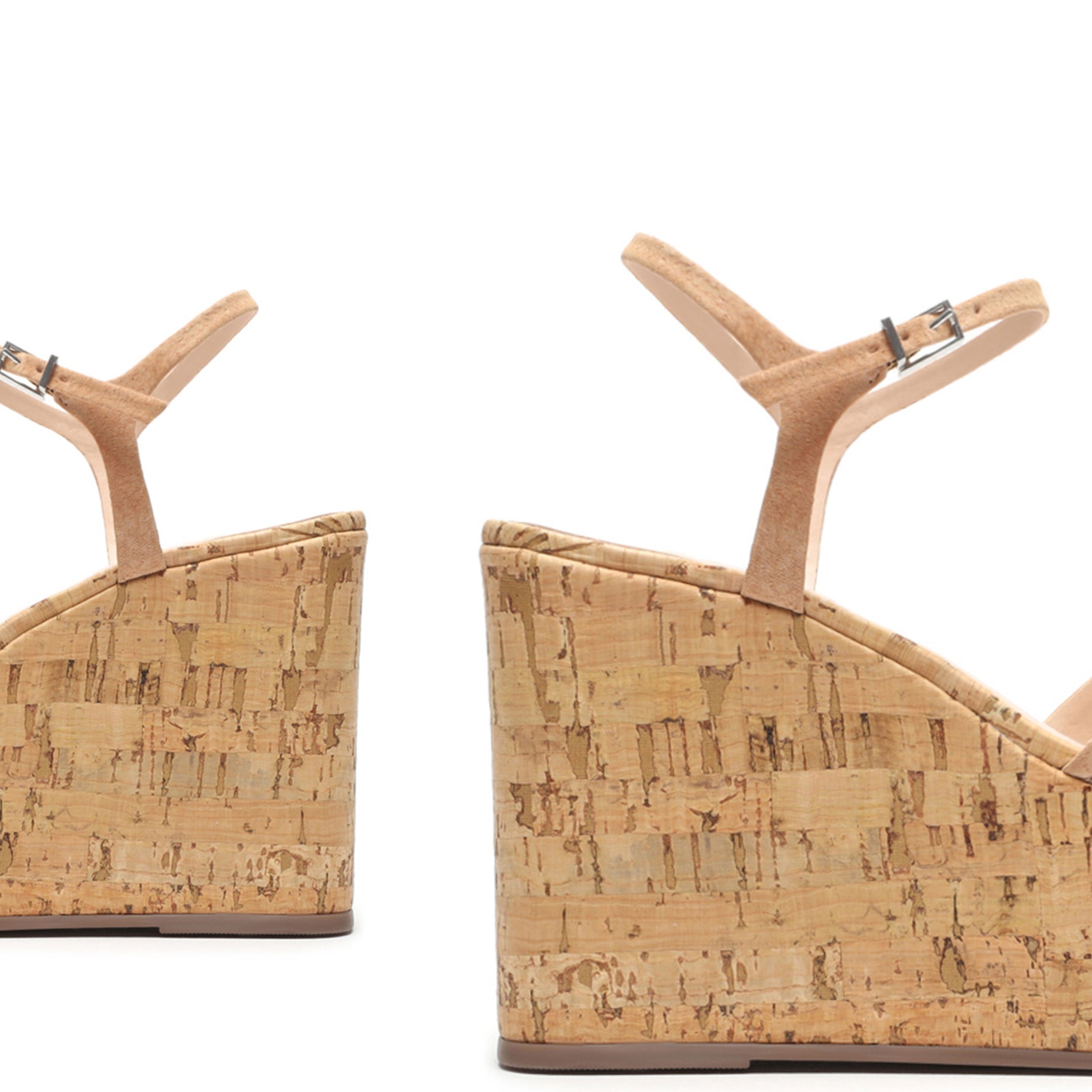 Bellina Leather & Cork Wedge Sandals Sale    - Schutz Shoes