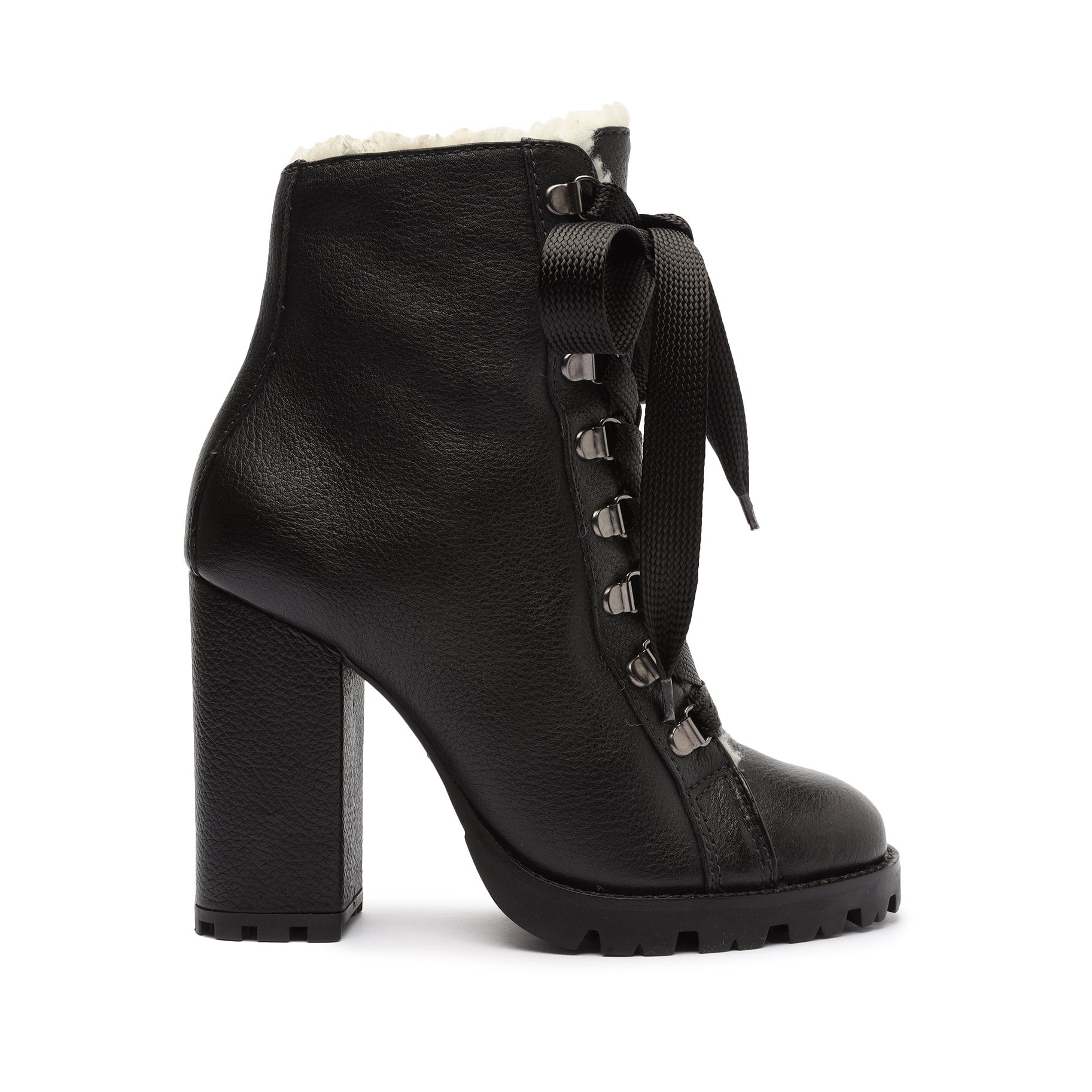 Zhara Winter Leather Bootie Booties Sale 5 Black Leather - Schutz Shoes