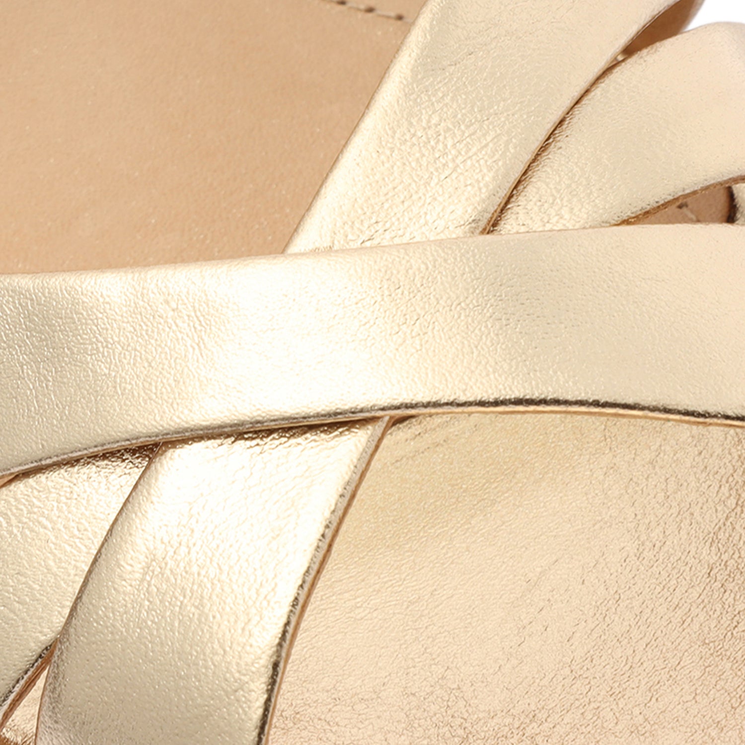 Keefa Sandal Gold Metallic Leather