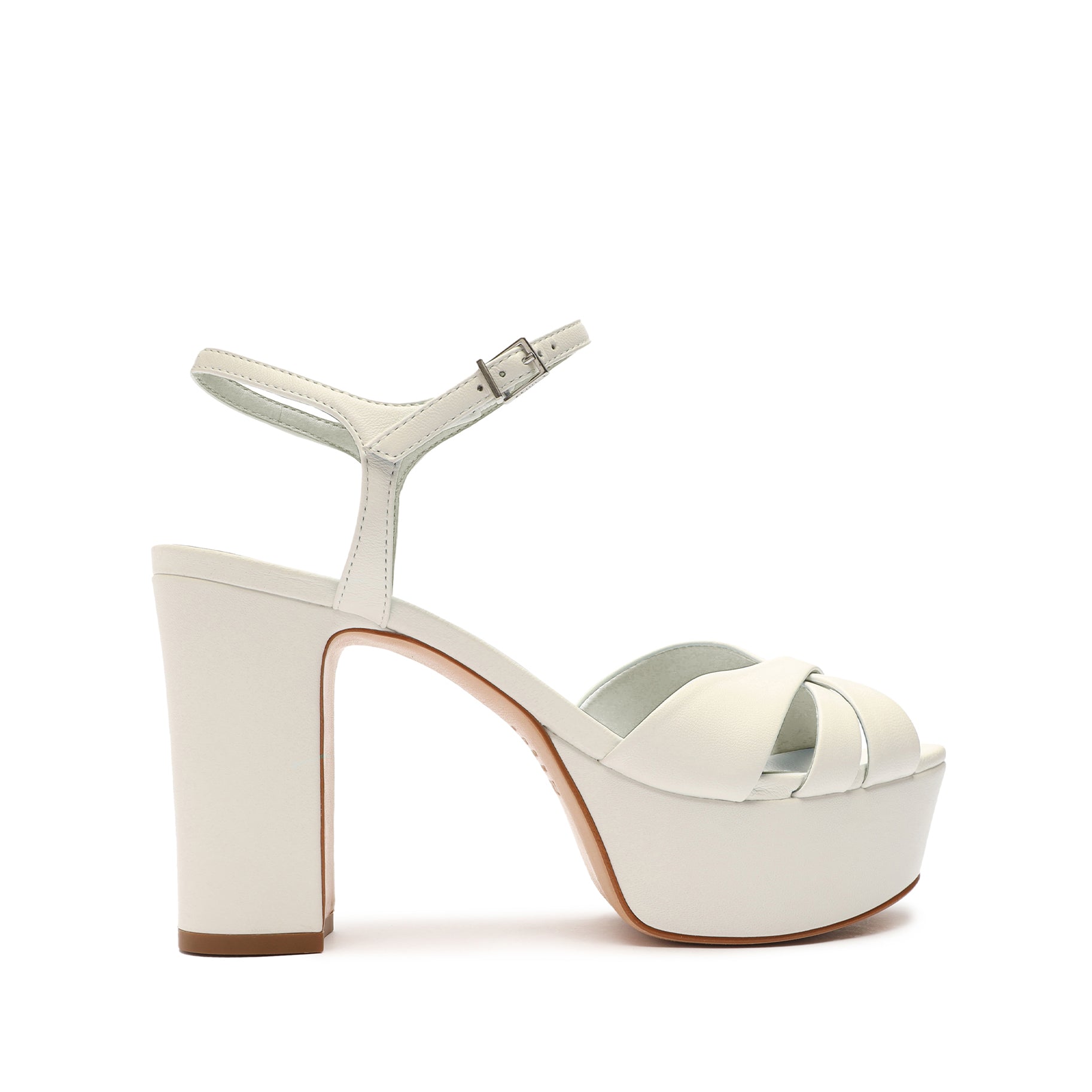 Keefa Nappa Leather Sandal Sandals OLD 5 White Nappa Leather - Schutz Shoes