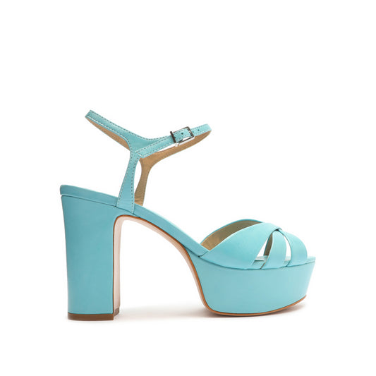 Keefa Leather Sandal Sandals Summer 22 5 River Acqua Leather - Schutz Shoes