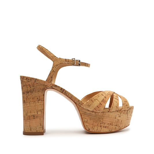 Keefa Cork Sandal Sandals SPRING 24 5 Cork Cork - Schutz Shoes