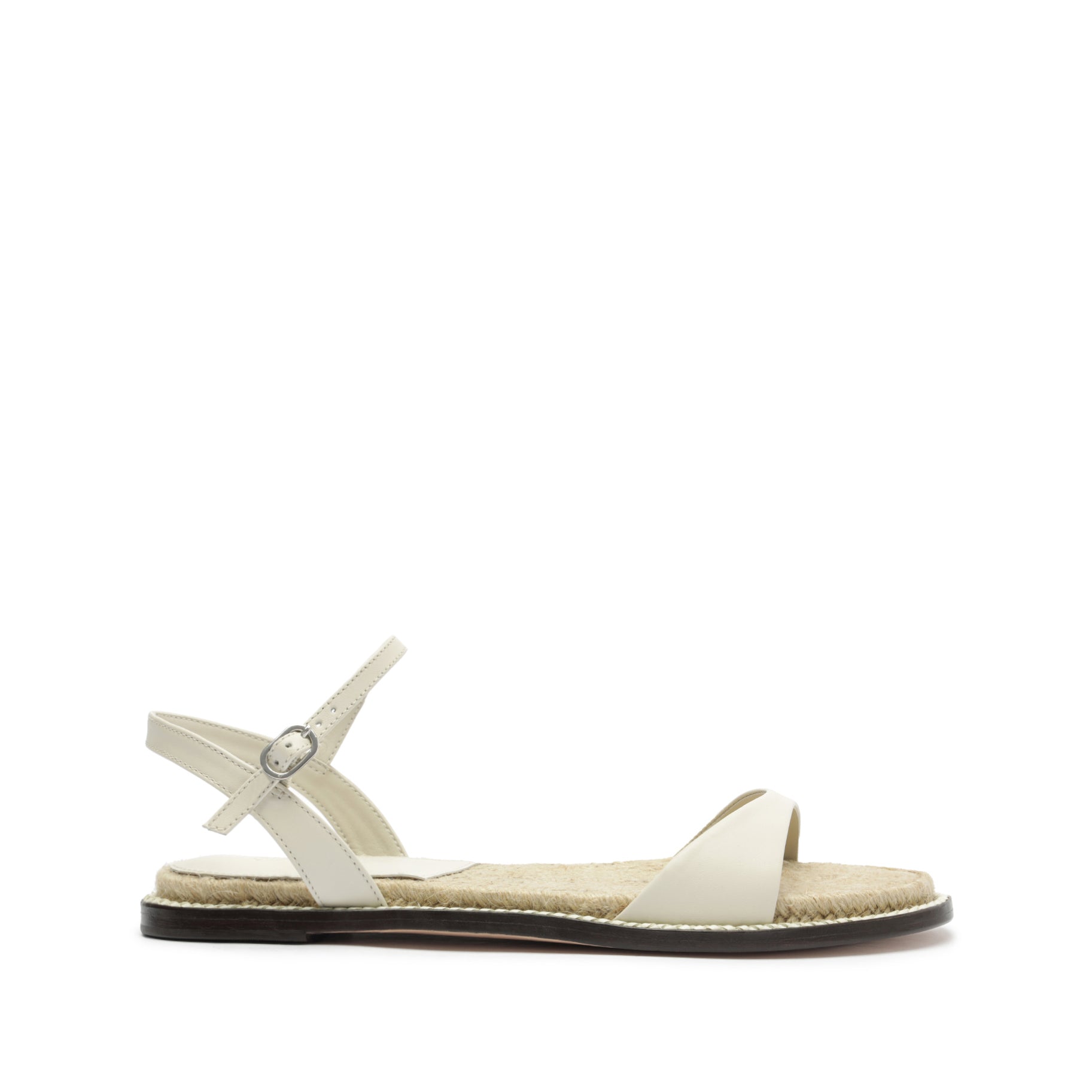 Marbella Leather Sandal Spring 23 5 Pearl Leather - Schutz Shoes