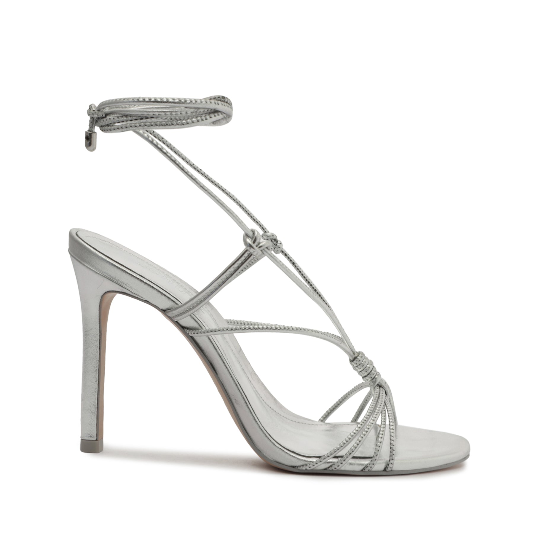 Azealia Metallic Leather Sandal Sandals OLD 5 Silver Metallic Leather - Schutz Shoes