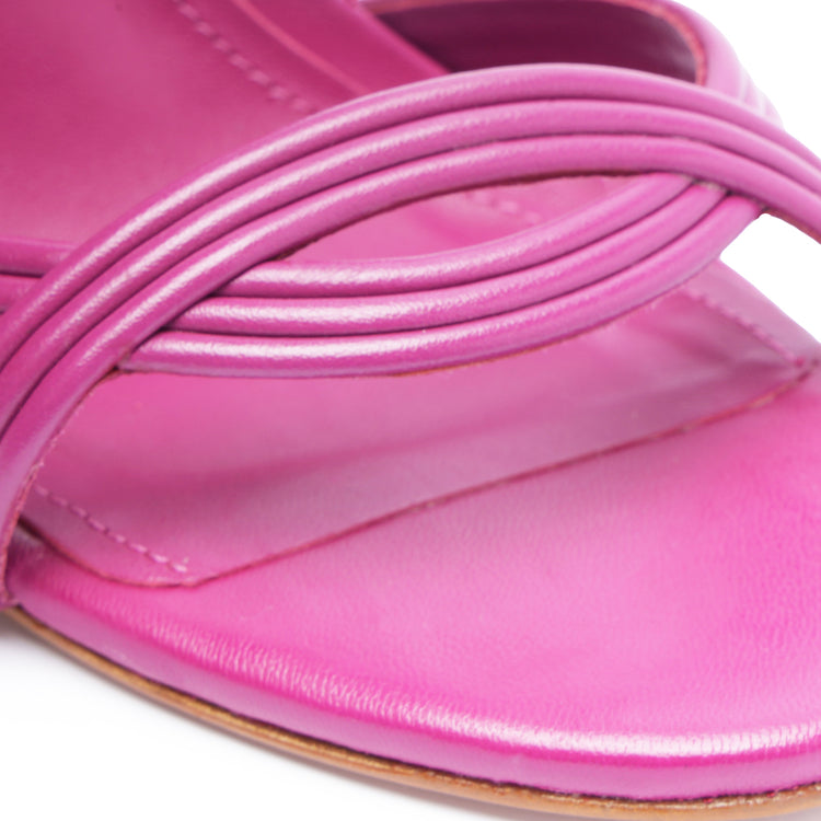 Brynn & Nappa Sandal Pink Faux Leather & Nappa