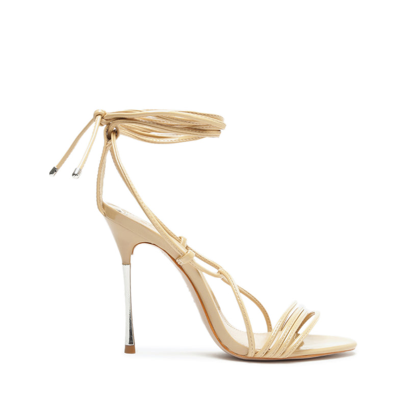 Adeline Patent Sandal Sandals Fall 22 5 Light Beige Patent Synthetic - Schutz Shoes