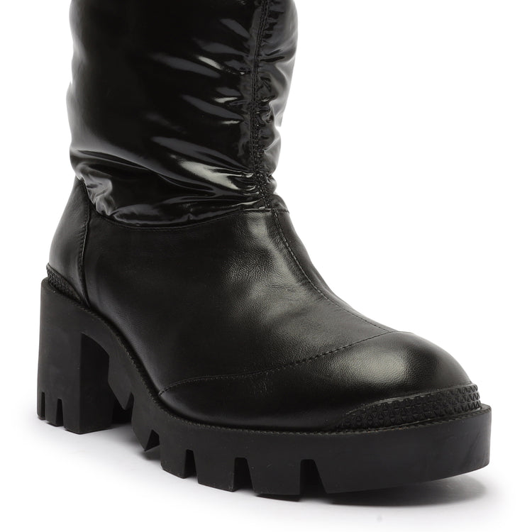 Joseane Up Nylon & Nappa Leather Bootie Booties Sale    - Schutz Shoes