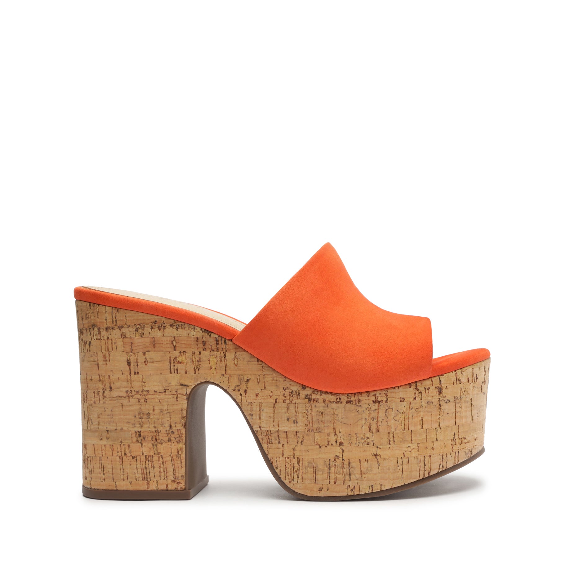 Dalle Cutout Nubuck Sandal Sandals Spring 23 5 Flame Orange Nubuck - Schutz Shoes