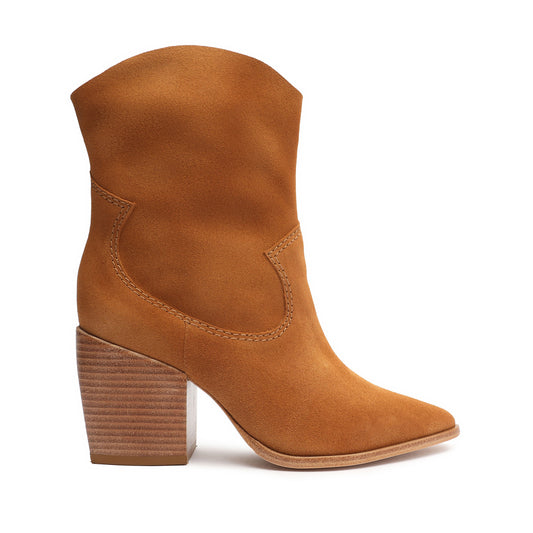 Tessie Suede Bootie Booties OLD 5 Honey Beige Suede - Schutz Shoes