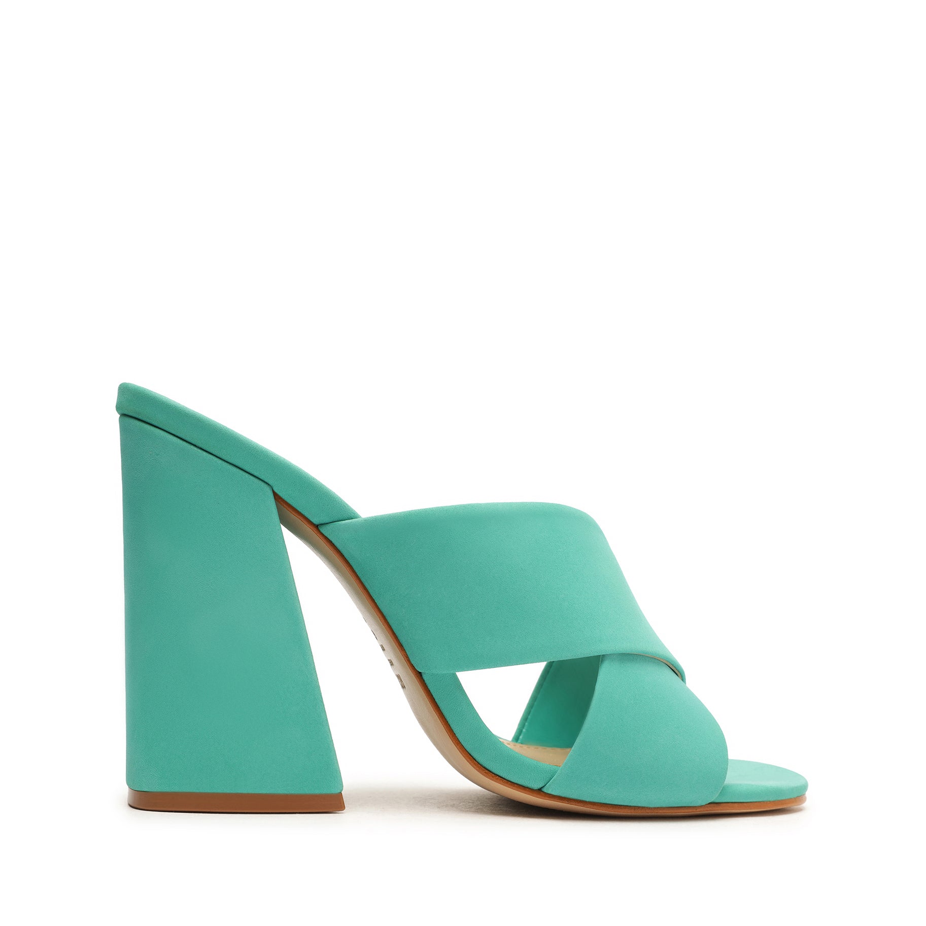 Callie Nubuck Sandal OLD 5 Green Ocean Nubuck - Schutz Shoes